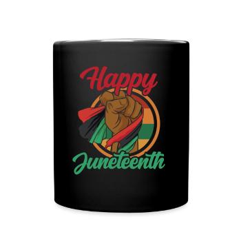 Joyeux Juneteenth Black African American 1865 - Mug uni - noir - Devant