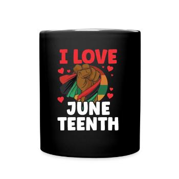 J’adore le Juneteenth Black African American - Mug uni - noir - Devant