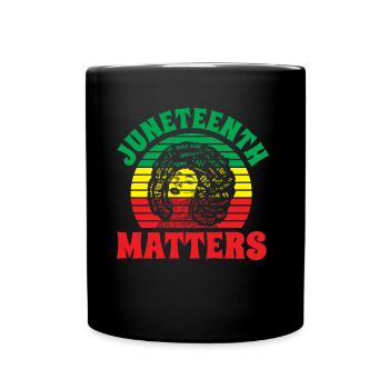 Juneteenth Matters 1865 Afro-Américain Noir - Mug uni - noir - Devant
