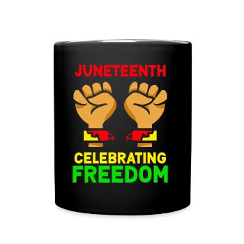Juneteenth Feier Der Freiheit Black 1865 Afrika - Tasse einfarbig - Schwarz - Vorne
