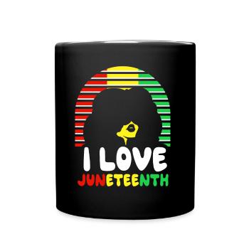 J’adore le Juneteenth Black African American - Mug uni - noir - Devant