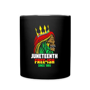 Juneteenth Free Ish depuis 1865 Afrique noire - Mug uni - noir - Devant