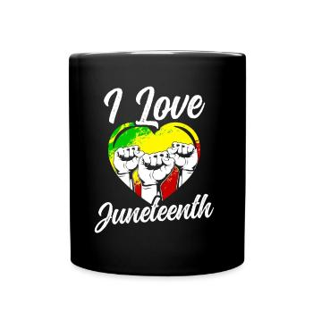 J’adore le Juneteenth Black African American - Mug uni - noir - Devant