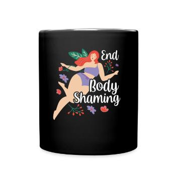 End Body Shaming Stop Bodyshaming Annoy - Full Colour Mug - black - Front