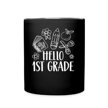 Allô 1 classe Première classe Première classe - Mug uni - noir - Devant