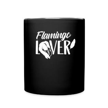 Flamingo Liebhaber Flamingos Süß Tier Sprüche - Tasse einfarbig - Schwarz - Vorne