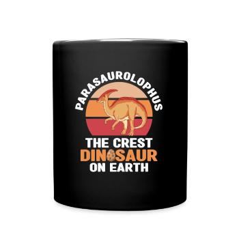 Dino Shirts - Tasse einfarbig - Schwarz - Vorne