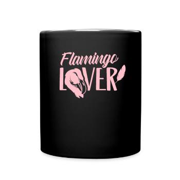 Flamingo lover animal cute flamingos sayings - Full Colour Mug - black - Front