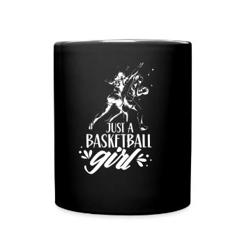 Only one basketball girls team basketball player - Full Colour Mug - black - Front