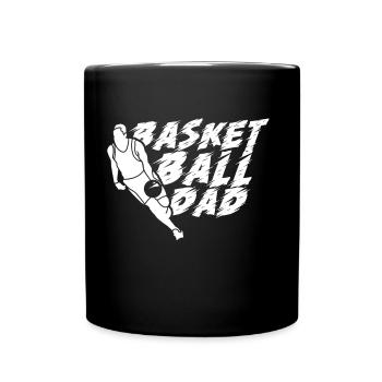 Basketball Vater Team Basketballspieler Trainer - Tasse einfarbig - Schwarz - Vorne