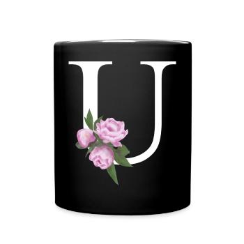 U - Tasse einfarbig - Schwarz - Vorne
