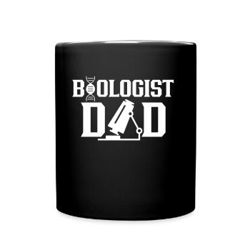 Biologist Papa Biologist Biology teacher Biology - Full Colour Mug - black - Front