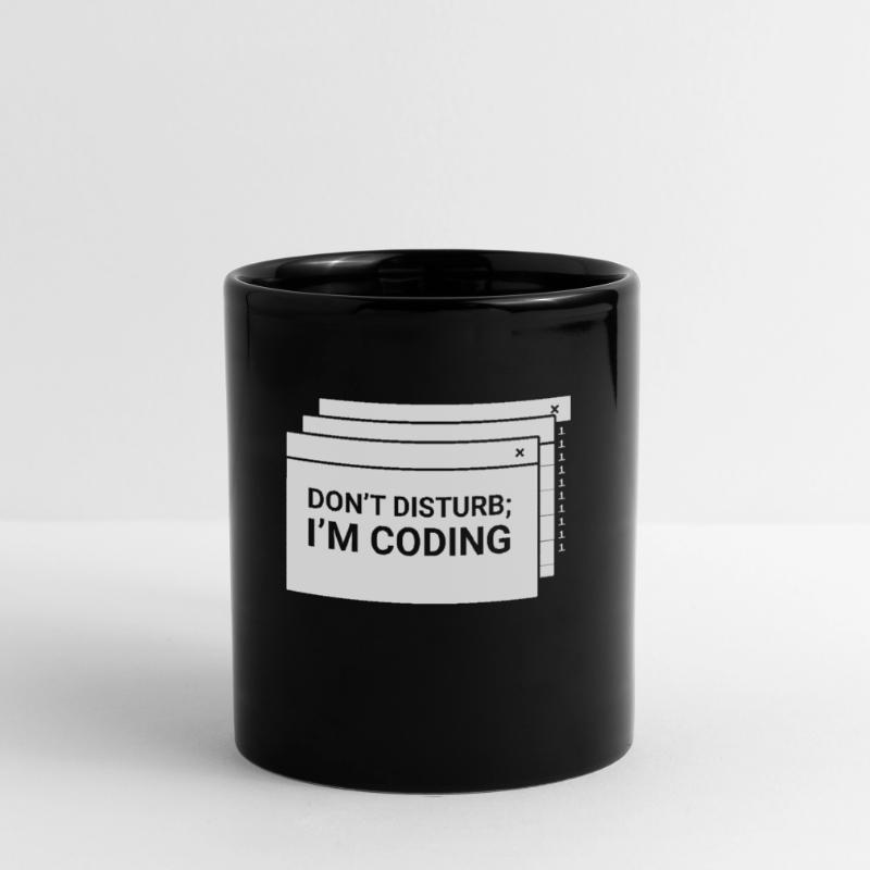 Don't interfere with me programming coder coding Full Colour Mug