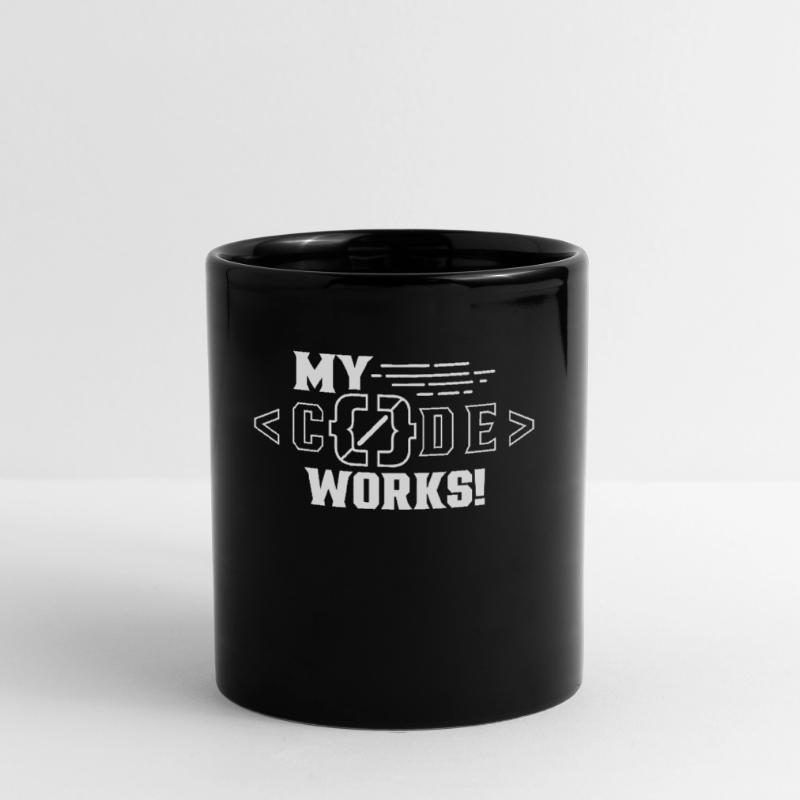 My Code Works Programming Coding Coder Full Colour Mug