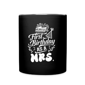 Premier anniversaire en tant qu’épouse épouse père père - Mug uni - noir - Devant