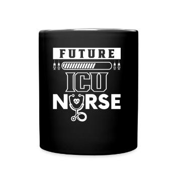 Future Intensive Care Nurse Training - Full Colour Mug - black - Front