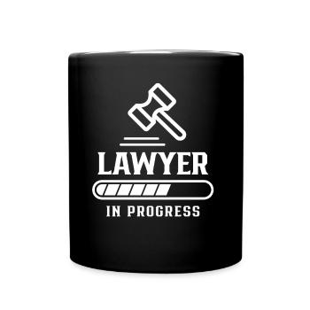 Lawyer In progress Law student Lawyer Lawyer - Full Colour Mug - black - Front
