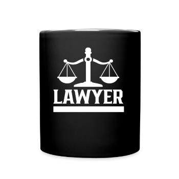 Lawyer Degree Lawyer Law - Full Colour Mug - black - Front