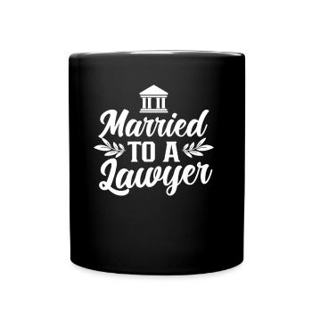 Married to a lawyer lawyer Lawyer - Full Colour Mug - black - Front