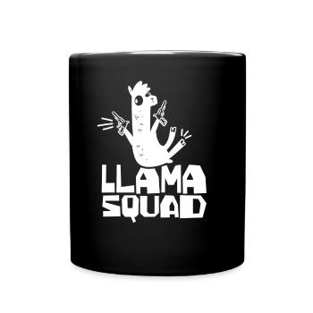 Lama Squad Lama Animal Lamas Dictons - Mug uni - noir - Devant