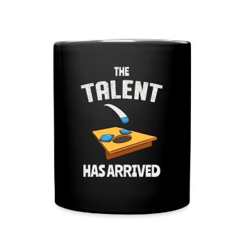Le talent est là Drôle de trou de maïs trou aveugle - Mug uni - noir - Devant