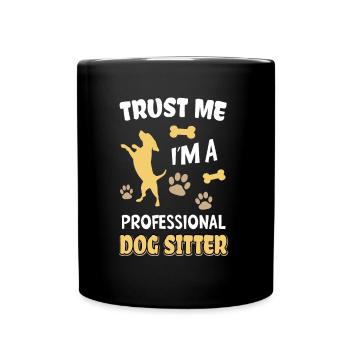 Professioneller Hundesitter Hundeliebhaber - Tasse einfarbig - Schwarz - Vorne