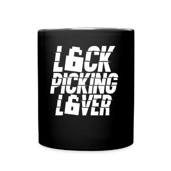 Lock Picking Lovers Cracking Lock Cracker - Full Colour Mug - black - Front