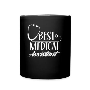 Bester Medizinischer Assistent Assistenz Beruf - Tasse einfarbig - Schwarz - Vorne