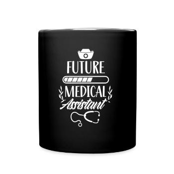 Zukünftiger Medizinische Assistent Medizinischer - Tasse einfarbig - Schwarz - Vorne