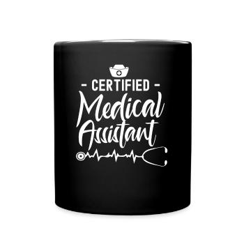 Medizinische Fachangestellte Beruf Medizinischer - Tasse einfarbig - Schwarz - Vorne