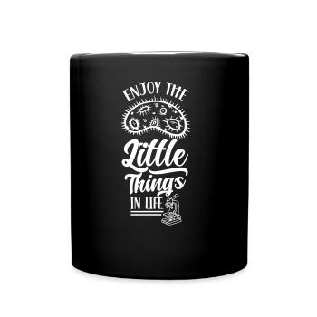 Profitez des petites choses de la vie Microscope - Mug uni - noir - Devant
