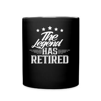 Diese Legende Hat Sich Zur Ruhe Gesetzt Rente - Tasse einfarbig - Schwarz - Vorne