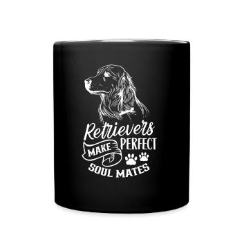Retriever Sind Perfekte Seelenverwandte Hund - Tasse einfarbig - Schwarz - Vorne