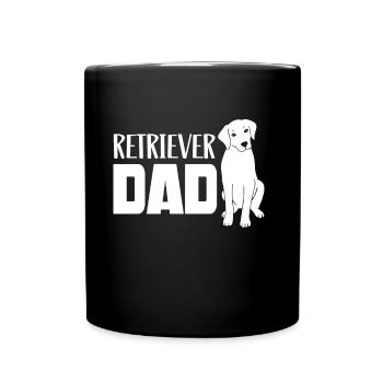 Retriever Papa Boy Type Chien Pet Retrievers - Mug uni - noir - Devant