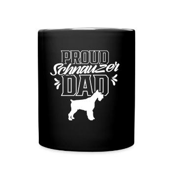 Proud Schnauzer Papa Boy Type Dog Schnauzers - Mug uni - noir - Devant