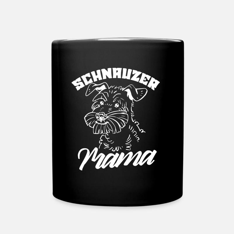 Schnauzer Mama Mädchen Hund Haustier Schnauzers - Tasse einfarbig - Schwarz