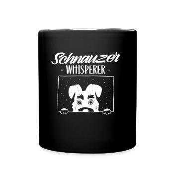 Schnauzer Whisperer Pet Schnauzers Dog - Full Colour Mug - black - Front