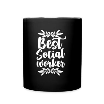 Meilleure formation de travailleur social - Mug uni - noir - Devant