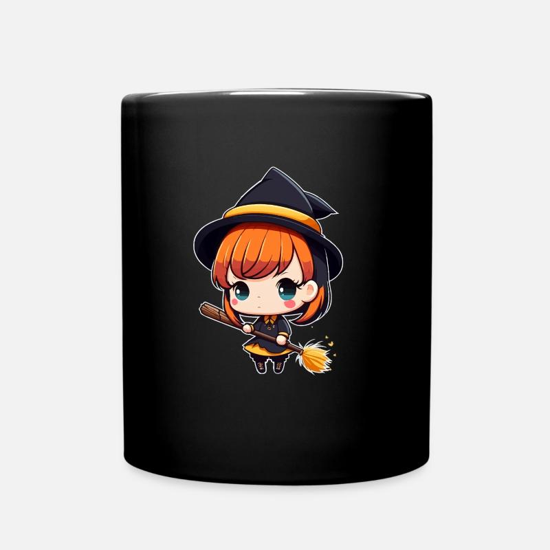 Niedlich Aber Verhext Chibi Hexe Anime Manga Wicca - Tasse einfarbig - Schwarz