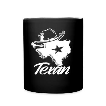 Texaner Sprüche Texanisch Texas Stolz - Tasse einfarbig - Schwarz - Vorne