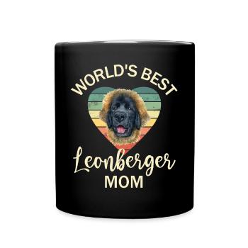 Dog Leonberger - Full Colour Mug - black - Front