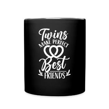Les Gémeaux sont les meilleurs amis parfaits Humour - Mug uni - noir - Devant