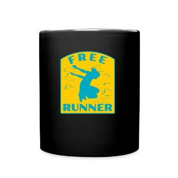 Freerunning Parkour Vintage Freerunner Streetwear - Mug uni - noir - Devant