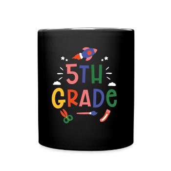 5Th Grade School Fifth Grader Fifth 5th Grader - Full Colour Mug - black - Front