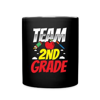 Team Zweite Klasse Zweitklässler Schule Lehrer - Tasse einfarbig - Schwarz - Vorne