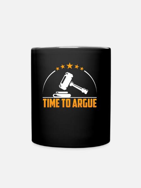 Time to argue lawyer argue - Full Colour Mug - black