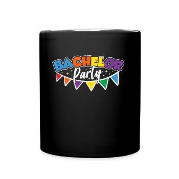 Enterrement de vie de garçon Bachelor bachelorette - Mug uni - noir - Devant