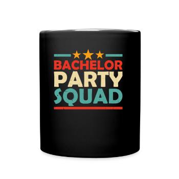 Bachelor Party Squad Bachelor Bride - Full Colour Mug - black - Front
