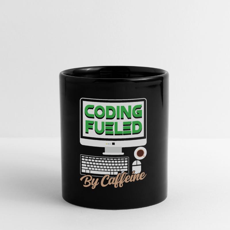 Programmation alimentée par le codage de la caféine Mug uni
