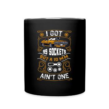 Funny Car Mechanic Saying 10MM Tool - Full Colour Mug - black - Front